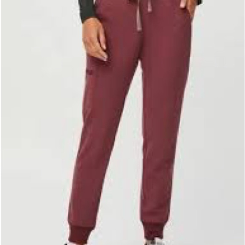 Dark Cherry Figs Scrub Pants XS/P